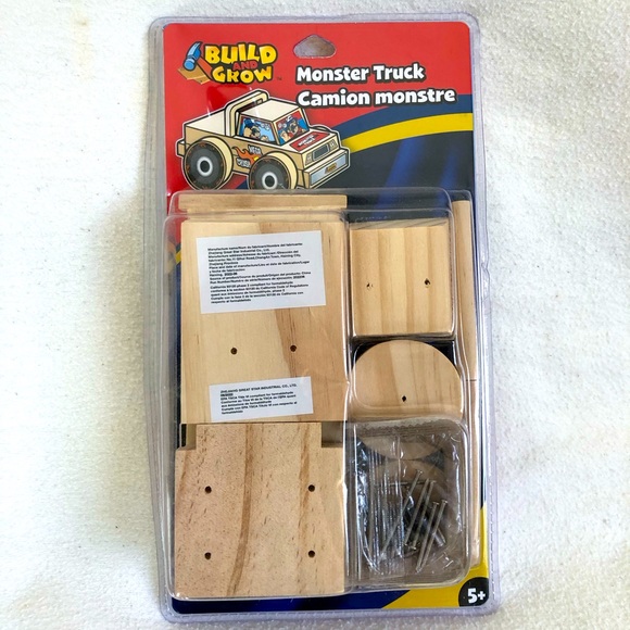 Build and Grow Monster Truck Wooden Building Set  from Lowe’s. - Picture 1 of 3